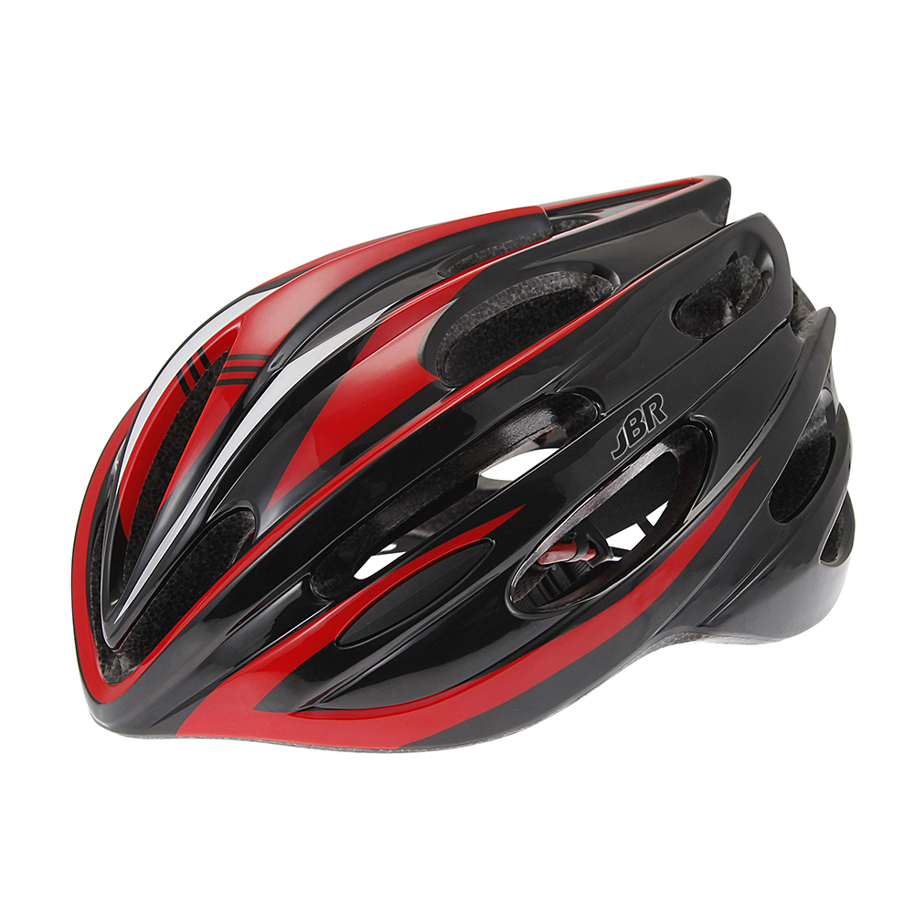 خوذه دراجة هوائيه ماركه جي بي ار اسود واحمر JBR helmet - black red