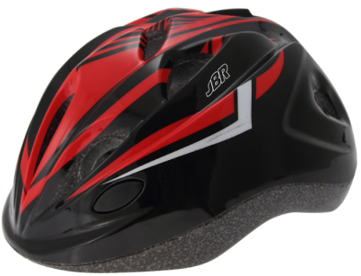 JBR Kids helmet black red خوذه دراجة هوائية اسود واحمر ماركه جي بي ار