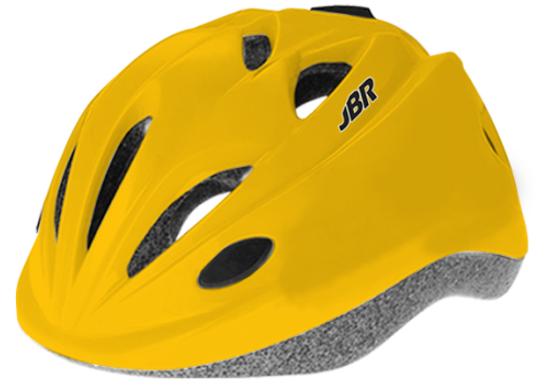 JBR Kids helmet yellow خوذه دراجة هوائيه اطفال